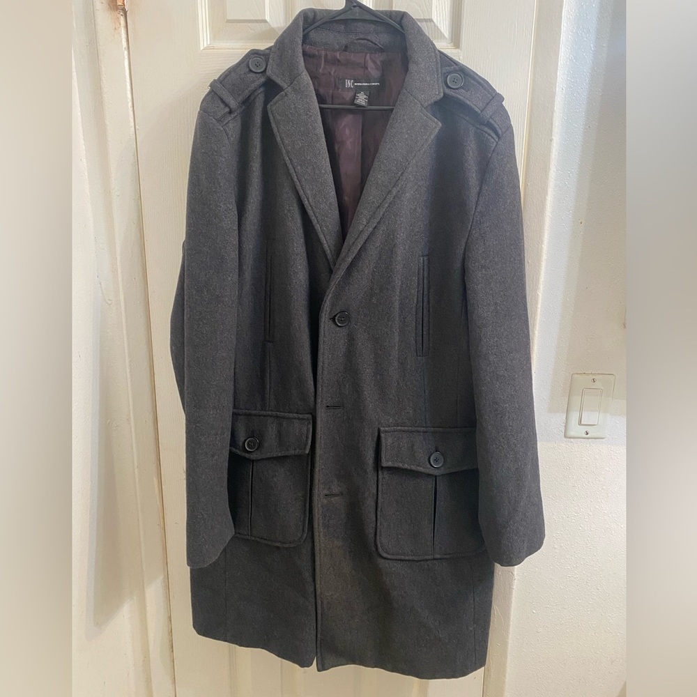 International Concepts XL Gray Long Coat